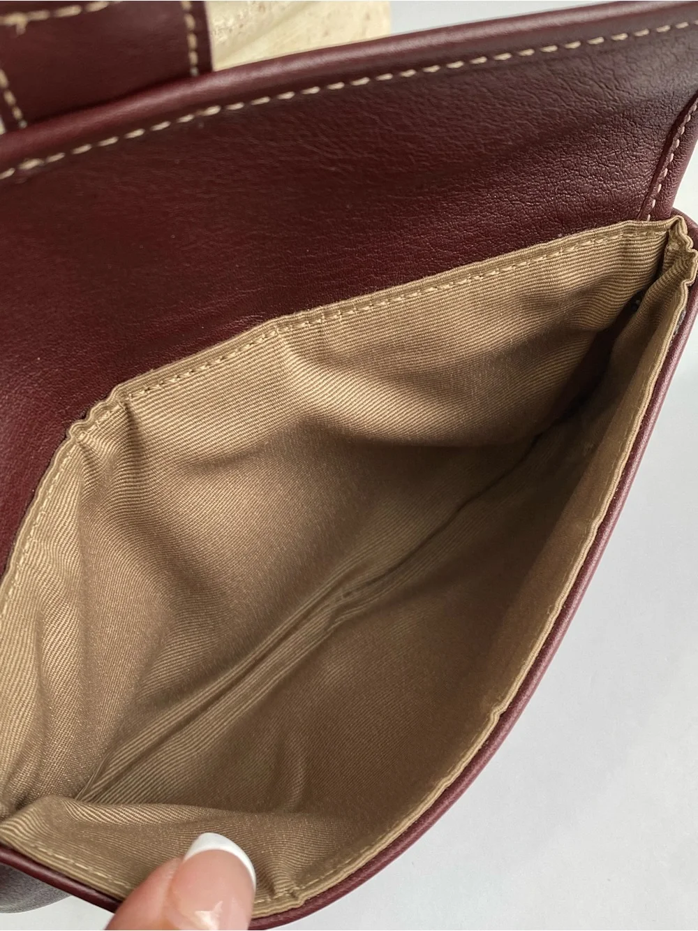 Coach Oxblood Hamilton Clutch Wristlet Wallet